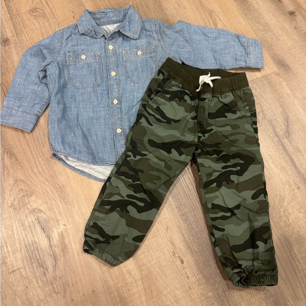 GAP Green Matching Sweatpants Set